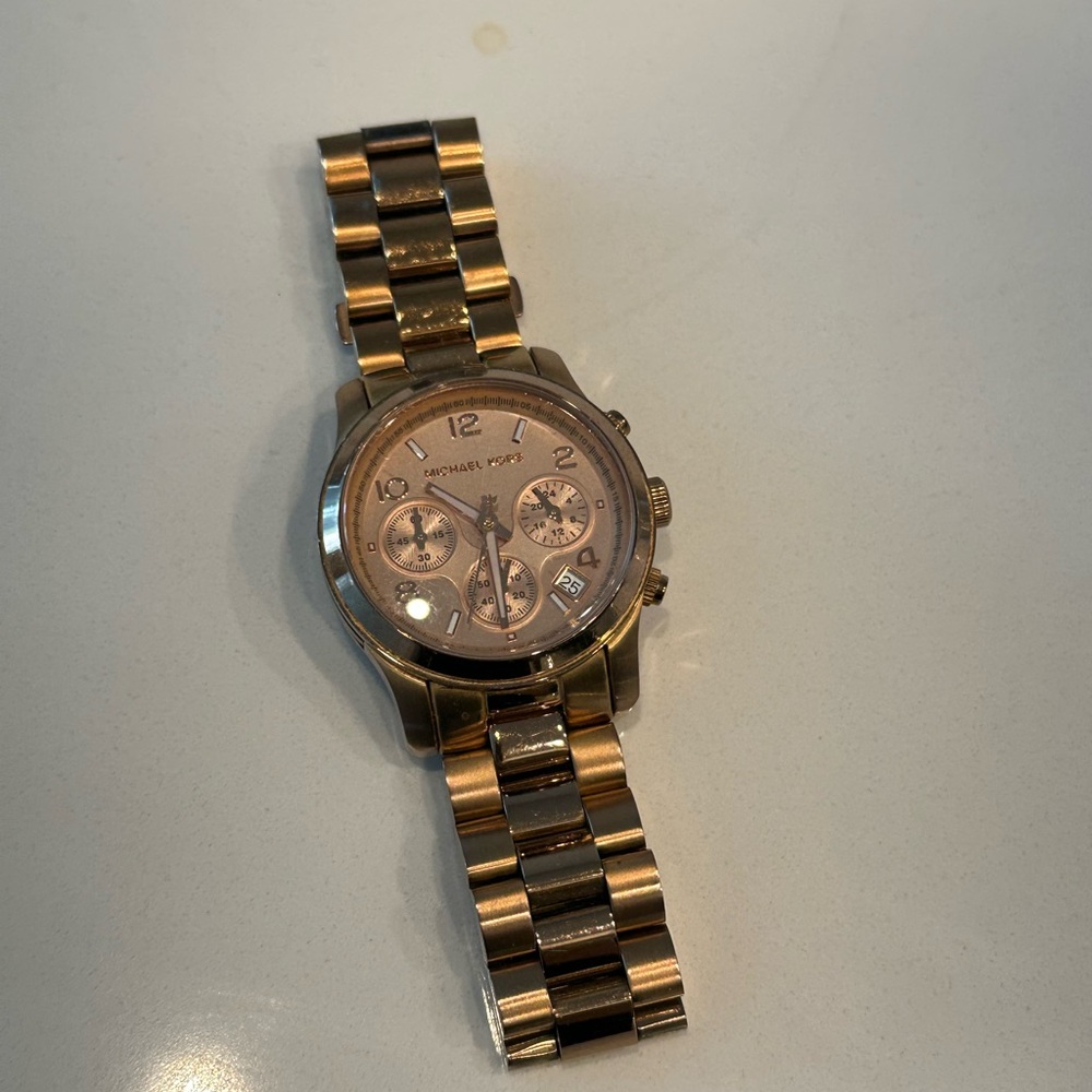 Michael Kors Rose Gold Chronograph Watch